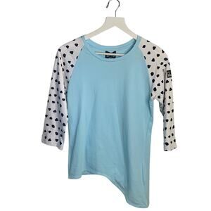 CLOT Johanna Ho X Peanuts 3/4 Sleeve Raglan Tee T-Shirt New with Tag W-532 Sz S